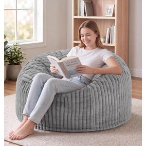 Bean Bag Chair 3FT Adult Giant Beanbag with Filling Memory Foam Living Room, Medium