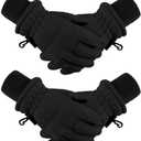 Boao Kids Winter Ski Gloves Waterproof Warm Snow Mittens Full Finger Gloves for Toddlers Infants, M