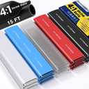 haisstronica 4:1 Heat Shrink Tubing Kit,1Inch 15Ft Adhesive Lined Marine Resistant Grade Shrink Wrap, Perfect for Home and Industrial,5 Colors