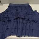 Pleated Tulle Skirt for Girls Navy Size Unknown(M-L)