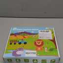 Wild-Animals Busy Book for Toddlers 1-3, Montessori Toys Busy Board for 1 Year Old Boy Girl Gifts, Toddler Easter Basket Stuffers Learning Quiet Activity Book, Educational Airplane One Year Travel Toy (Green)