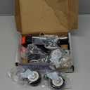 SPACEKEEPER Workbench Casters kit 660 Lbs - Retractable Casters Heavy Duty Bench Caster Wheels Designed for Workbenches Machinery & Tables, 4 Pack
