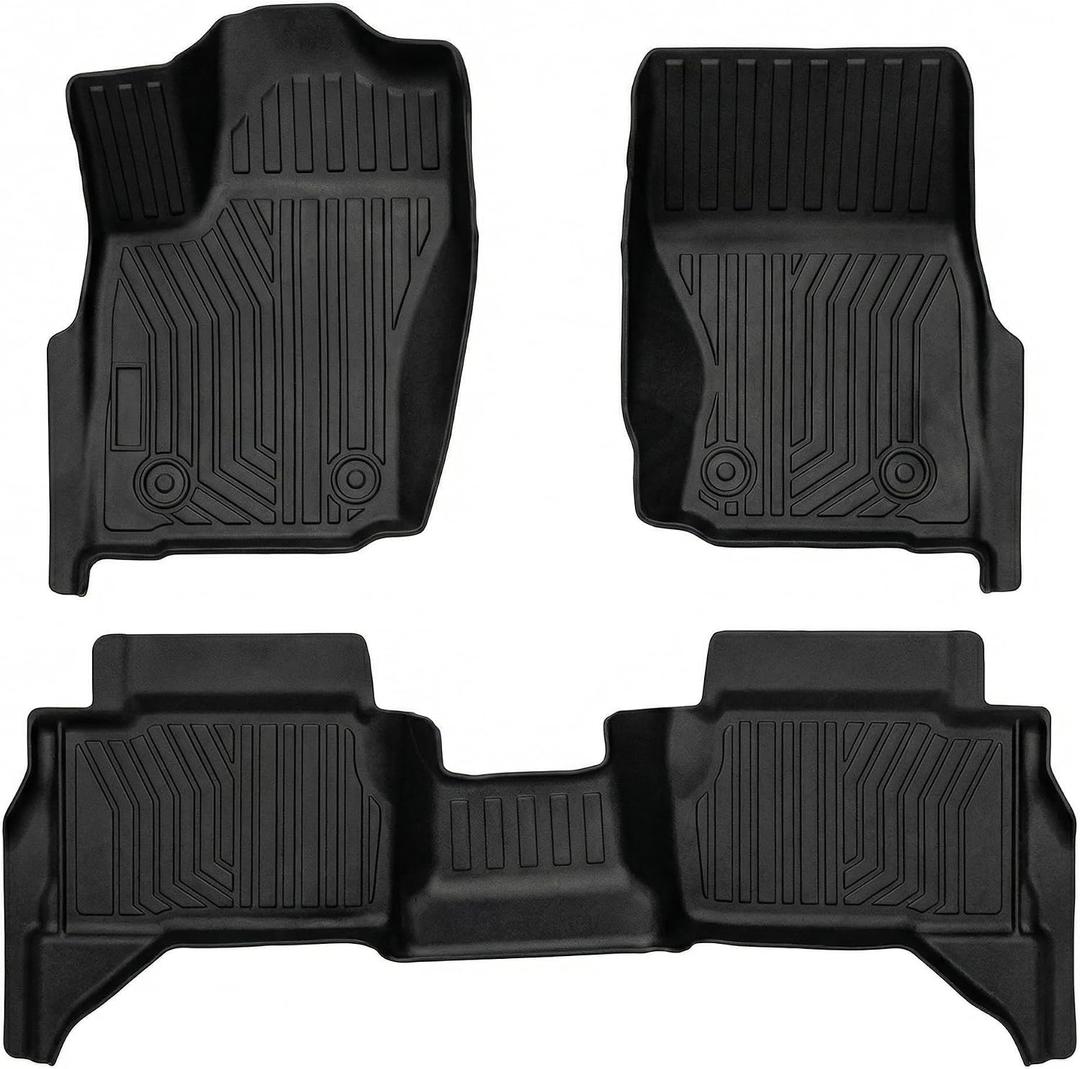 YQ Floor Liners for 2024-2026 Toyota Tacoma Double Cab All Weather TPE