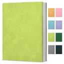 KSFFWQIN Journal Notebook for Women Men, College Ruled Notebook for Work School Writing Note Taking Journaling, 6 x 8.2 Inches -Dark Green