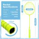 AboveGenius Badminton Rackets Set, Lightweight Badminton Set Includ 4/6 PCS Rackets, 6 Birdies, Outdoor Backyard Games, Racquets for Adults, Teens, Family Beginner