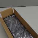 Cable Management, 25'' Cable Management Under Desk No Drill, Metal Cord Organizer with Clamp for Standing Desk, Cable Organizer for Home Office, Black (25'' (1 Pack))