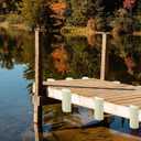 Inflatable Dock Bumpers, Heavy-Duty Marine Fenders Set, Rub Rail & Piling Protection for Boats, Piers (15.2" x 5.5", Light Beige)