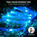 Minetom Color Changing Rope Lights Outdoor, 33FT 100 LED String Lights with Plug & Remote, Waterproof Christmas Light Outdoor Decoration, Twinkle LED Rope Light for Outside Indoor Bedroom,16 Colors