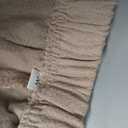 Faleave Women's Cotton Linen Summer Palazzo Pants Flowy Wide Leg Beach Trousers with Pockets (Beige, M)