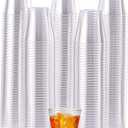 JOLLY CHEF 1000 Pack Plastic Shot Glasses-2 oz Disposable Cups 2 Ounce Plastic Shot Cups Ideal for Whiskey, Tasting,Food Samples,Perfect for Halloween, Thanksgiving,Christmas Party