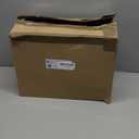 MSERCUOR Freezer Organizer Bins, 4 Pack Stackable Deep Chest Freezer Organizer Bins, Foldable Baskets with Handles, Black Storage Container Baskets for 5/ 7 Cu.FT Deep Freezer Sort Frozen Meats