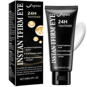 Retinol Under Eye Cream – 60 ML Temporary Instant Eye Tightener Cream, Targets Eye Bags, Puffiness & Lines - Anti-Aging & Firming, Deep Hydration & Moisture Lock (1- Pack) -2 fl. oZ