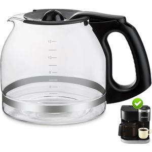 12-CUP Glass Replacement Coffee Carafe ONLY for KEURIG K-DUO Single Serve & Carafe Coffee Maker | NOT the K-Duo Essentials Model