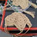 Jute Crochet 30 inch Long Indoor Plant Hanger for 3-inch to 12-inch Pots, Star Hanging Planter Macrame Plant Holder Rope plant Hanger Wall Planter Boho Home Decor Indoor Hook Wall Hanging (Pack of 2)