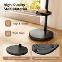 Height Adjustable Rolling TV Stand for 13-43 Inch TV up to 33 Pounds, Portrait to Landscape, Mobile TV Cart with Adjustable Storage Box and Shelf Max VESA 200x200mm