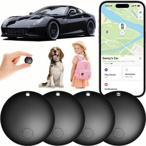 GPS Tracker for Vehicles No Monthly Fee, Tracker Device for Vehicles, Mini GPS Tracker for Kids, Tracking Devices for Cars Hidden Compatible with Apple Find My (iOS Only) Pet Tag Tracker for Dogs Keys