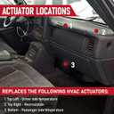 HVAC Blend Door Actuator - Compatible with Chevrolet & GMC 1994-2012 - Silverado, Tahoe & Sierra - Driver & Passenger Side Temperature Control Air Actuator - Replaces 89018365, 604-106, 52402588