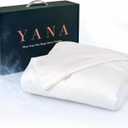 YANA Bamboo Cooling Blanket, 100% Bamboo Lyocell, Lightweight Breathable Blanket for Hot Sleepers, Bamboo & Down Alternative Fill, Machine Washable, Oeko-TEX Certified, 80 x 60 in, Queen