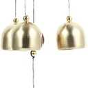 Vintage Elephant Wind Chime Feng Shui Decor – Metal Good Luck Bell for Home Garden Outdoor Indoor – Happiness Health Wealth Gift