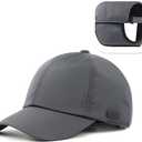 Zylioo XXL Oversized Woolen Baseball Cap Hat,Soft-Structured Winter Ball Cap,Adjustable Warm Dad Cap for Big Heads (Gray-ear Flap)