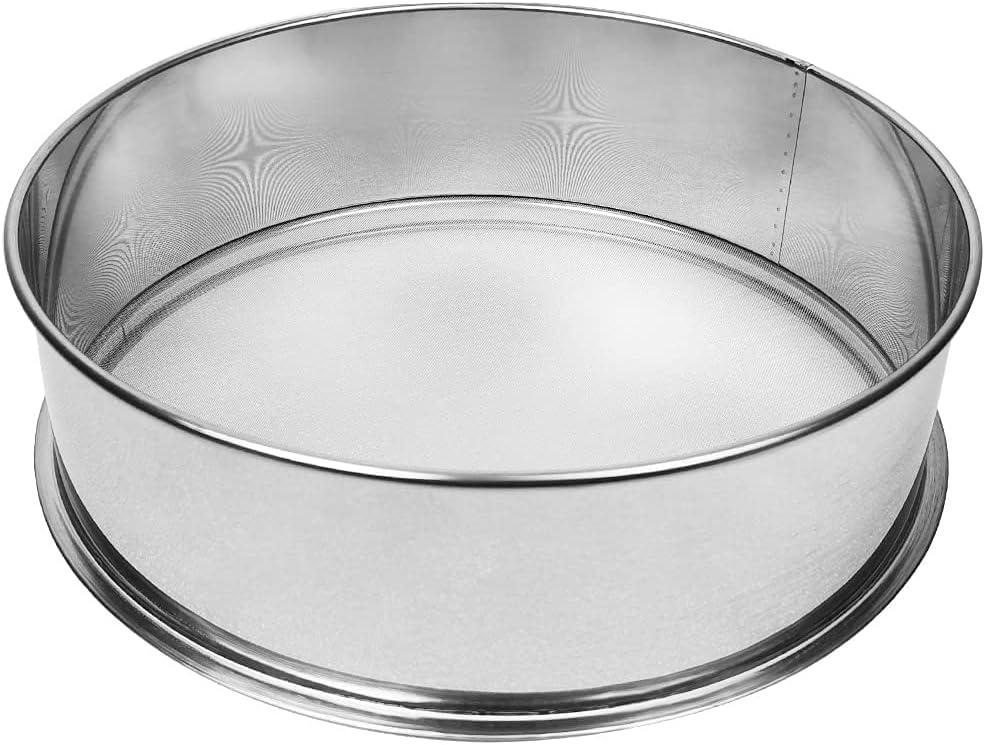 120 Mesh Fine Mesh Sieve Mesh Screen Stainless Steel Baking Sifter for Kitchen, Flour, Sugar, and Powdered Ingredients