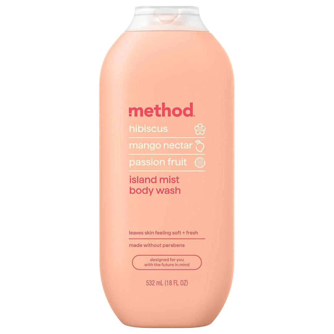 method Body Wash, Island Mist, 18 fl oz
Leaves Skin Feeling Soft & Moisturized, Made Without Parabens, Notes of Hibiscus, Mango Nectar & Passion Fruit