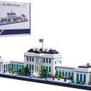 Architecture Sets for Adults White House U.S. Capital Collection Building Kit Micro Blocks Famous Landmark, Mini Bricks Toys Presents for Kids 3520 PCS