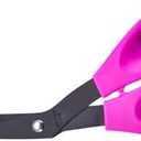 SCAIKTIG 8.5‘’ Bent Fabric Scissors All Purpose Sharp Heavy Duty, Bent Shears for Sewing Crafting Cutting Clothes, Felt, Leather, Paper Supplies, Purple Handle and Black Titanium Coating Blades