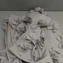 Lush Decor Riley Shower Curtain, 72" W x 72" L, Light Gray - Bathroom Curtain - Coquette Decor - Bow Shower Curtains - Cottage Core - Fabric Shower Curtains