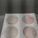 4 Pack Clear Glass Shades, Replacement Glass Globes for Ceiling Fan Light Fixtures, 2-1/8" Fitter, 4.76 inch Diameter, High Transmittance Lampshade for Chandelier, Pendant Light, Wall Sconces Series