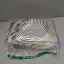 Riyidecor Boho Sage Green 4Pcs Shower Curtain Set with Toilet Lid Cover and Non-Slip Rugs, Mid Century Modern Minimalist Bathroom Decor Set，Abstract Contour and Bath Mat with 12 Hooks