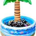 Toyvian Inflatable Palm Tree Cooler, Floating Water Pool Cooler for Summer Pool Party, Beach Party and Hawaiian Party