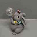 MININOVA Solar Garden Decor Lights Rabbit Statue with Bubble Ball Waterproof Decorations Cute Bunny Figurine for Outside Spring Yard Housewarming Mother Gifts for Women (Stone)