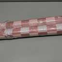 2 x Inkspire Pink Checked Bulletin Board Paper Roll,14.8FTx47IN Large Reusable Waterproof Erasable Classroom Wall Background Backdrop Paper,Fade-Resistant Fabric Wrapping School Decors Teacher Supplies