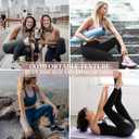 3 Pack High Waisted Leggings for Women Butt Lift Tummy Control Yoga Pants Non See-Through Workout Running Pants, Small-Medium