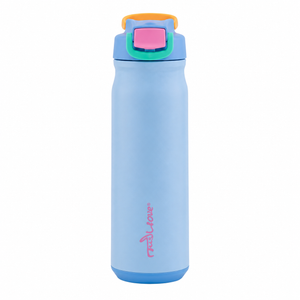 REDUCE Aura Vacuum Insulated 26 oz Water Bottle - Leak-Proof & Chug Spout for Quick Hydration - Keeps Drinks Cold for 30 Hours - Removable Handle for Travel or Gym - Soft Sit Base - Glacier