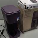 BELLA Single Serve Coffee Maker, K Cup & Coffee Ground Compatible with Removable, Adjustable Drip Tray, Auto Shutoff & Reusable Dishwasher Safe Accessories, Brews 6oz to 14oz, 1000 Watt, Plum