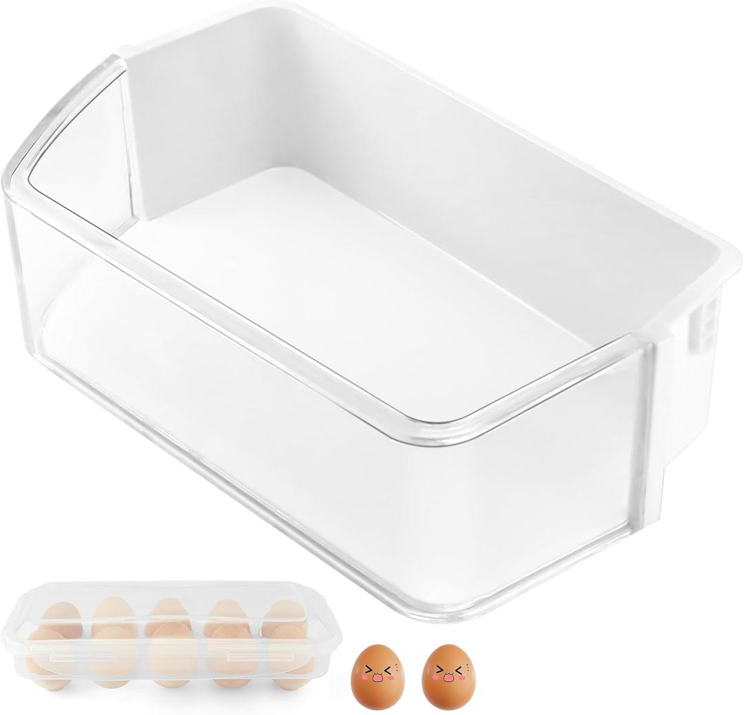 DA97-12657A Compatible for Sam-sung RF263beaesr RF260beaesr RF261beaesr Sam-sung Fridge Shelf Replacement by MIFLUS,Left Side Sam-sung Refrigerator Parts/Sam-sung Refrigerator Door Shelf Bin