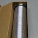 Cenipar Dryer Vent Hose-4 inch Ducting Vent Hose Flexible Aluminum Foil Non-Insulated (4 inch 25 feet) with 2 Clamps (Silver)