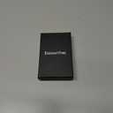 ELEGANTPARK Metal Wallet for Men Initial Monogrammed Gifts for Wedding Birthday Slim Minimalist Money Clip for Men RFID Blocking Engraved Metal Wallets with Money Clip Card Holder Letter L