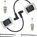 2 PACK 24 584 01-S kh-24 584 201-S Ignition Coils Module for Kohler CH20 CV18 CH18 CV20 CV23 CH22 Command Pro Twin Cylinder Engine with Spark Plug Replace kh-24-584-201-S 24 584 45-S