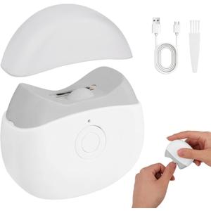 2026 New Electric Nail Clippers, Automatic Nail Trimmer with LED Light & 2 Speeds - Safe Portable Nail Cutter for Baby Kids Adult Seniors, Portable for Home Travel (White)
