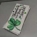3 x OHOME St Patricks Day Decorations - Hanging Wooden Sign for Wall Home Door Birthday | Shamrock Decorations Wood Wreaths Irish St Patty's Day Accessories Party Favors - St. Patrick's Day Decor
