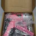 Hi-Spec Small Electric Screwdriver, Mini Drill Set, Rechargeable 3.6V Cordless Screwdriver with 26 Driver Bits, Power Tool for Small Projects & Home Use, Pink