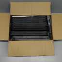 SONGMICS Shoe Rack, 8-Tier Shoe Organizer, Metal Storage Shelf, Upright or Upside Down, for 32-40 Pairs, Stackable, for Entryway, 11.8 x 36.2 x 56.5 Inches, Black ULSA308BH01