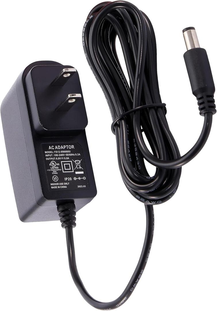 D'Addario Accessories PW-CT-9V DC Power Adapter Pedalboard Supply - For Pedal Board and Other Devices Requiring 9V 800mA Max Current