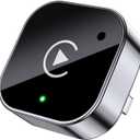 2-in-1 Wireless CarPlay & Android Auto Adapter, Plug & Play CarPlay Dongle Converts Wired to Wireless, Fast Auto-Connect, No Delay, Compact Design for iPhone & Android with USB/USB-C Port(Black)