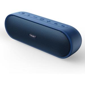 Tribit Portable Bluetooth Speaker XSound Plus 2, Wireless Speaker 30W with XBass, IPX7 Waterproof, 24-Hour Playtime, Stereo Sound, Built-in Mic, Bluetooth 5.3 for Party, Car, Travel (Blue)