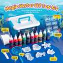 TMOL Magic Water Elf Toy Kit, Aqua Fairy Water Gel Kit for Kids with 10 Magic Gel & 6 Molds,Make Your Own Water Pets & Squishy Toys, Craft Kits for Kids Ages 8 9 10 Years Old