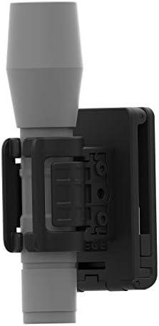 Flashlight Holster, 60° Rotatable Flashlight Holder Torch Belt Pouch, Polymer Tactical Duty Belt Light Holder Pepper Spray Paddle Holster with Stretch Capability for 0.8"-1.2" Diameter Flashlight